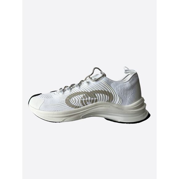 Gucci White GG Logo Run Sneaker - Picture 3 of 7